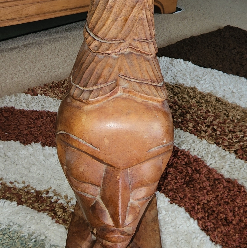 Vintage Carved Haitian Tribal ,Wood Sculpture